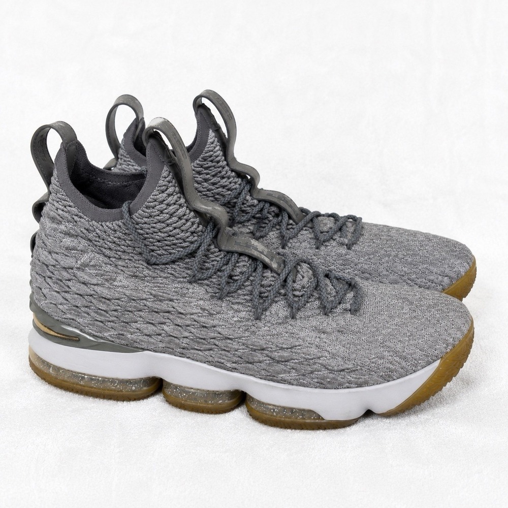 Nike LeBron James 15 City Edition Gray Size 10 Basketball Shoes